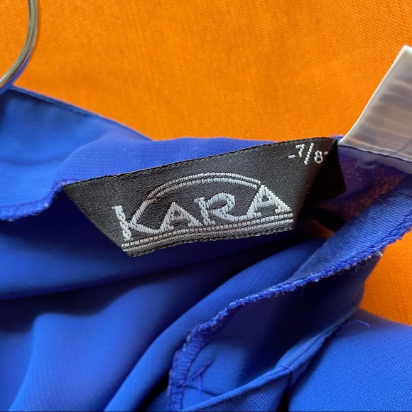 Vintage Navy Dark Blue Blouse with Leaf Embroidery Button up - Picture 8 of 10